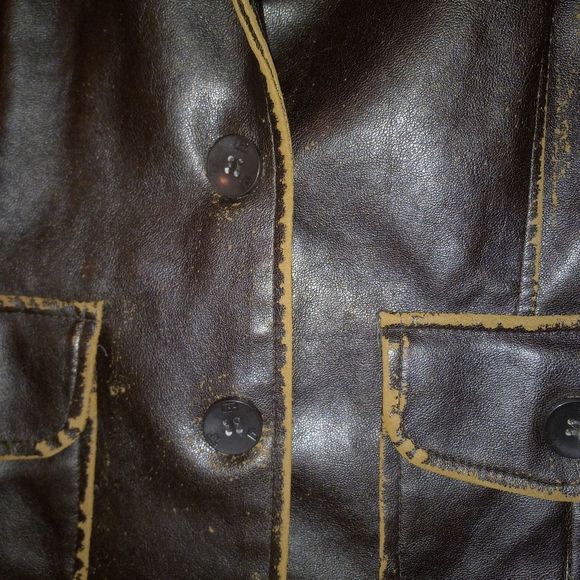 Vintage RVT CLOTHING Faux/Vegan Leather Jacket - Picture 3 of 9
